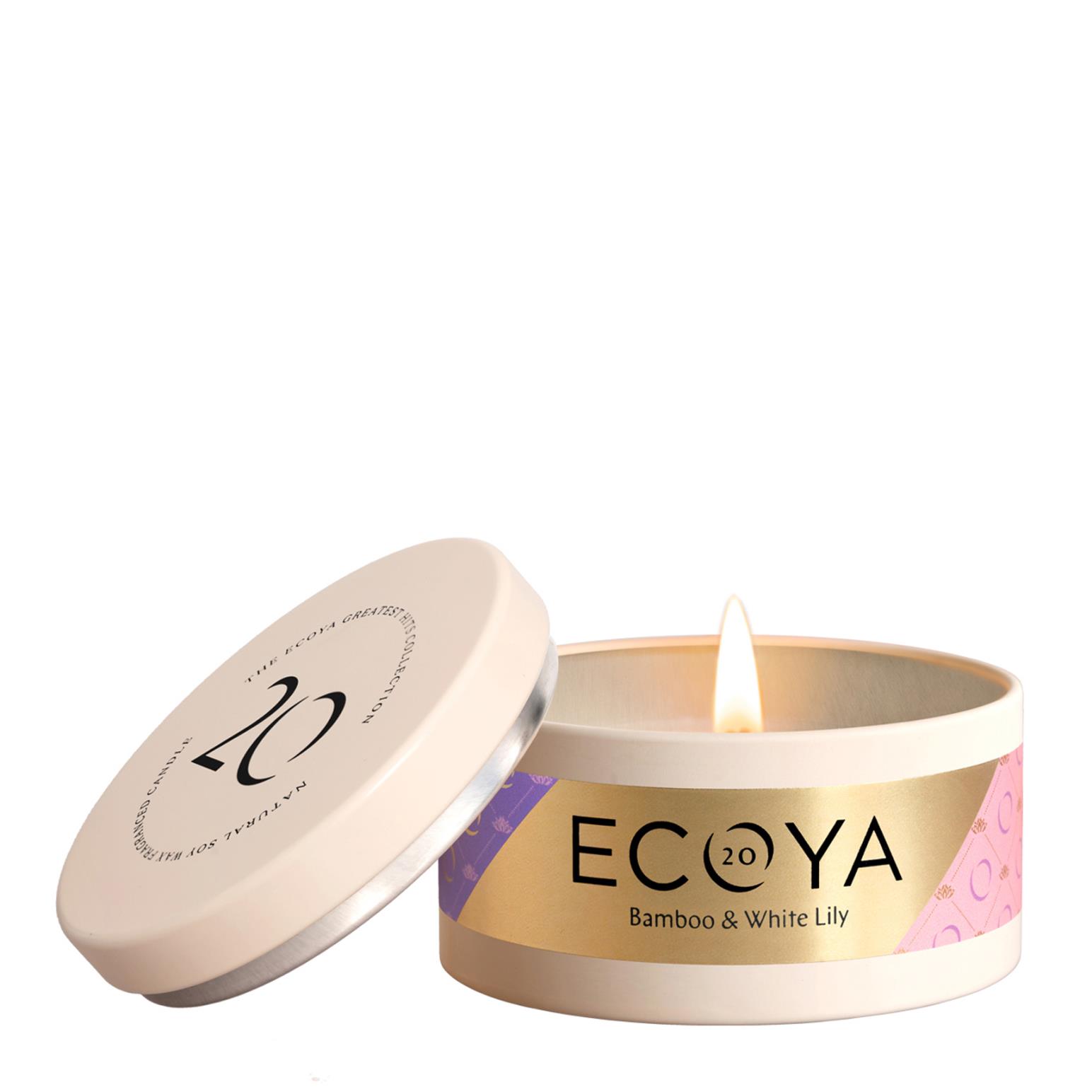 ECOYA Bamboo & White Lily Everyday Tin Candle 145g